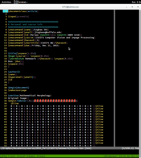 Screencast of slow VIM scrolling.